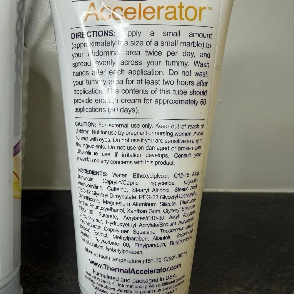 Thermal Accelerator Tummy Cream Skin Firming 6 oz SEALED Lot of 2
